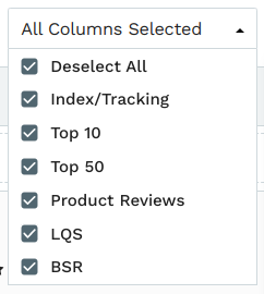 linkassistant keyword ranker save columns